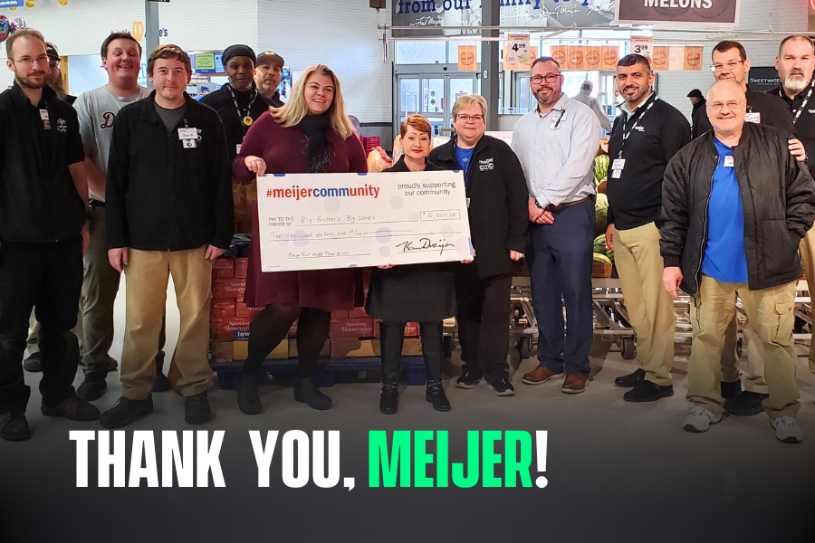 Meijer Store # 64 Employees Donate to Big Brothers Big Sisters of Southeast Michigan!