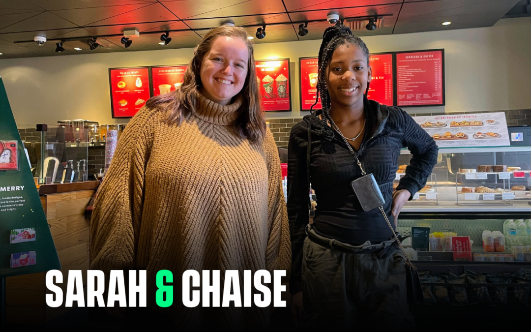 High five for new beginnings! Meet Sarah and Chaise!