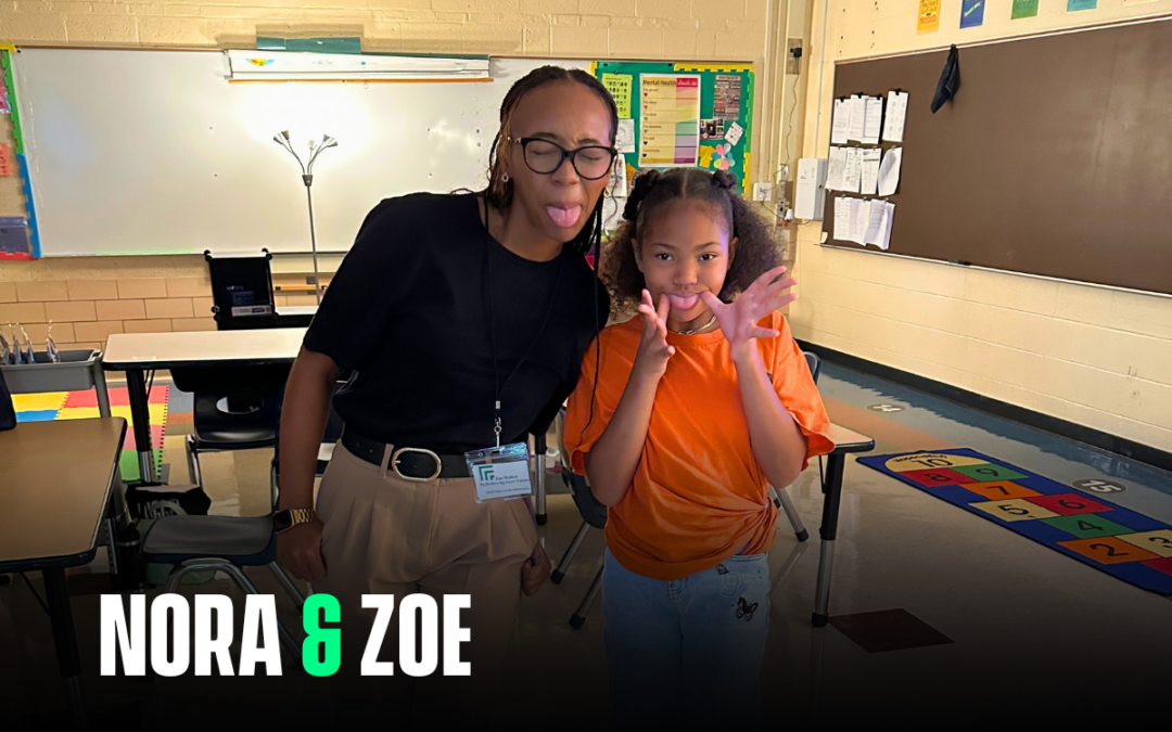 BBBSSEM Works with Local Schools! Meet Big Zoe and Little Nora