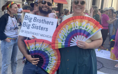 BIG BROTHERS BIG SISTERS OF SOUTHEAST MICHIGAN MARCHES IN LOCAL PRIDE PARADES